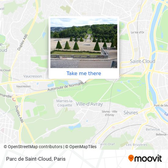 Parc de Saint-Cloud map