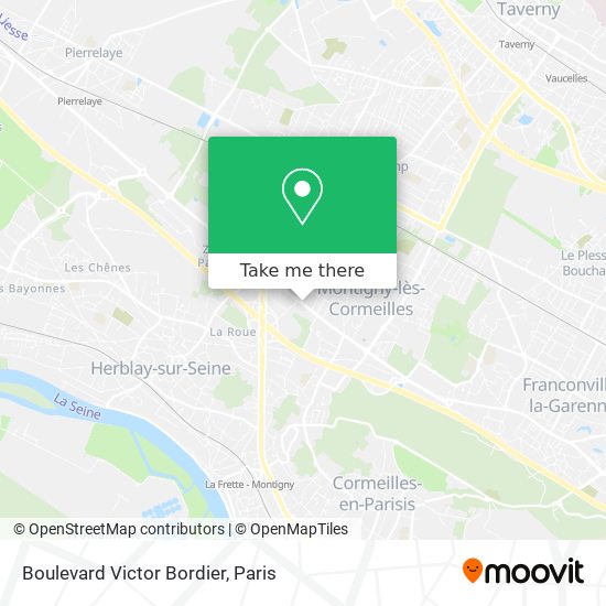 Mapa Boulevard Victor Bordier