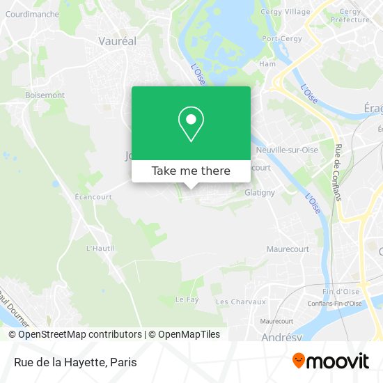 Mapa Rue de la Hayette