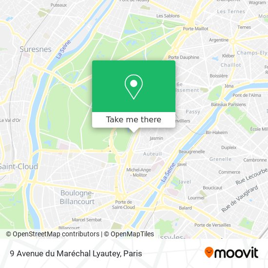 Mapa 9 Avenue du Maréchal Lyautey