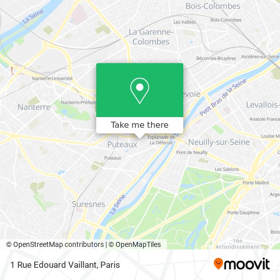 1 Rue Edouard Vaillant map