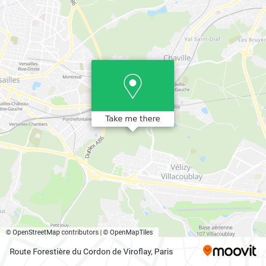 Route Forestière du Cordon de Viroflay map