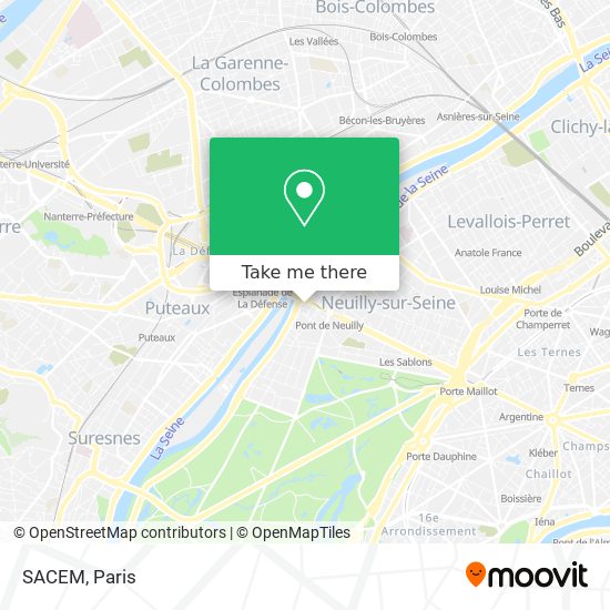 SACEM map