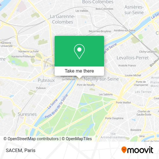 SACEM map