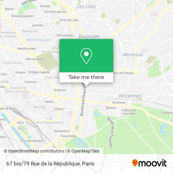 Mapa 67 bis/79 Rue de la République
