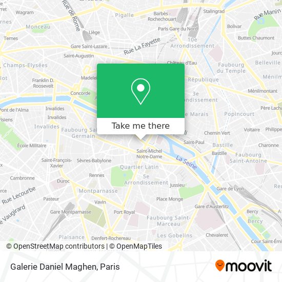 Galerie Daniel Maghen map