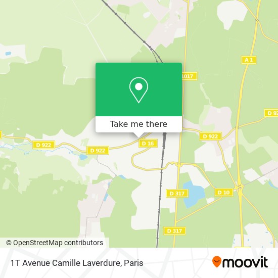 Mapa 1T Avenue Camille Laverdure