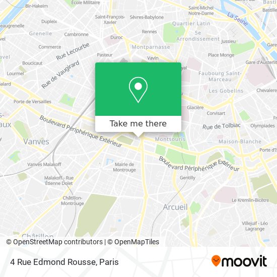 Mapa 4 Rue Edmond Rousse