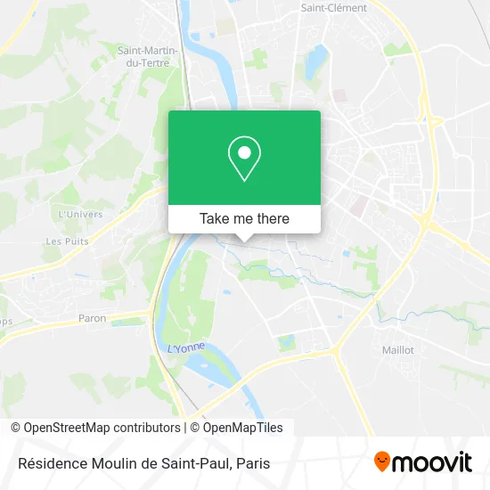Résidence Moulin de Saint-Paul map