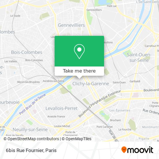 Mapa 6bis Rue Fournier