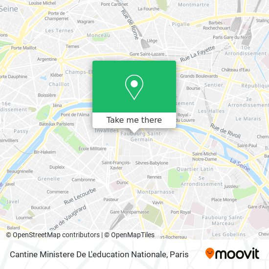 Cantine Ministere De L'education Nationale map