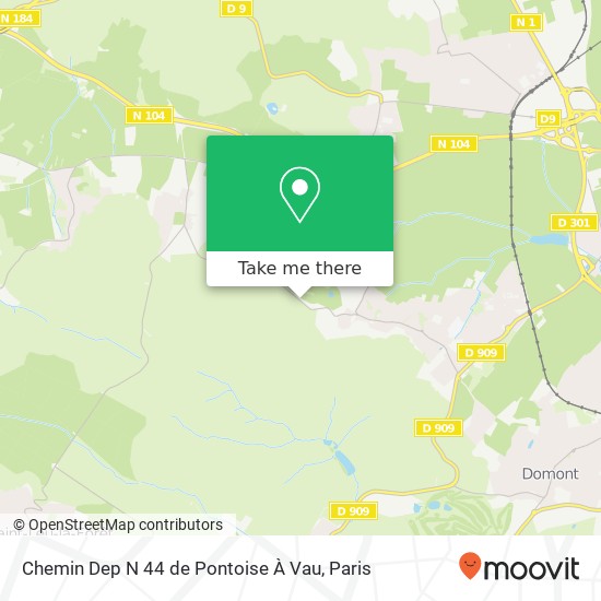 Chemin Dep N 44 de Pontoise À Vau map