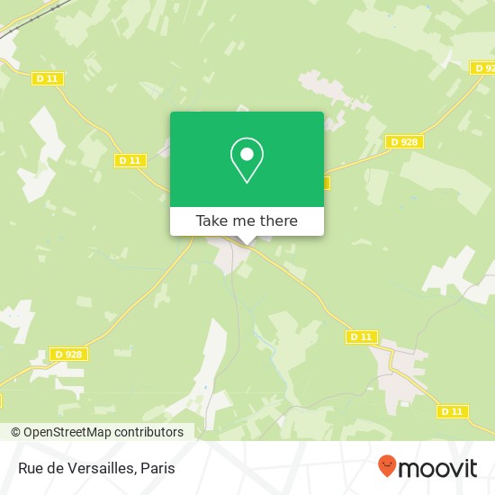 Mapa Rue de Versailles