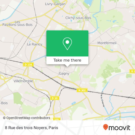 8 Rue des trois Noyers map