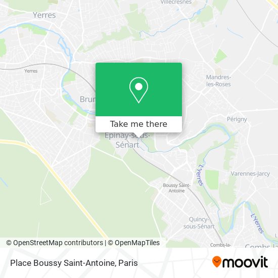 Mapa Place Boussy Saint-Antoine