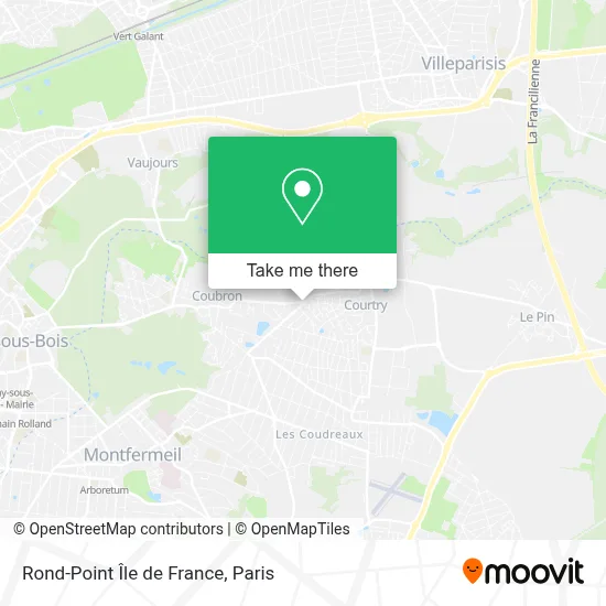 Rond-Point Île de France map