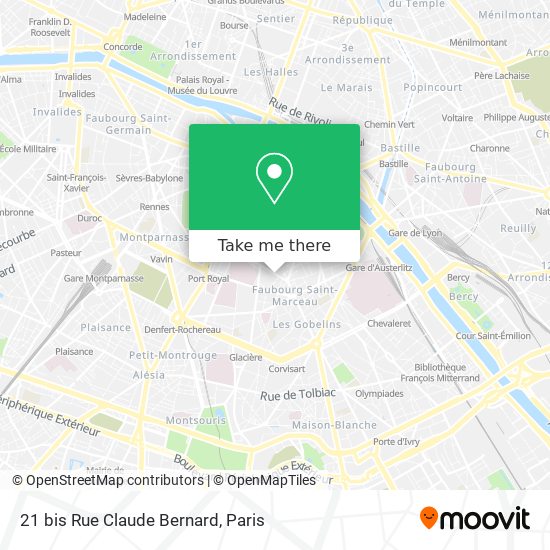 21 bis Rue Claude Bernard map