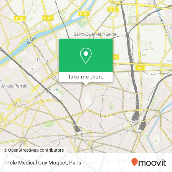 Mapa Pôle Medical Guy Moquet