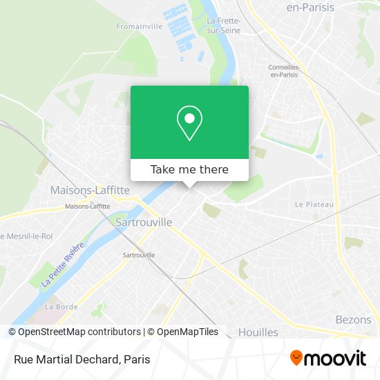 Mapa Rue Martial Dechard