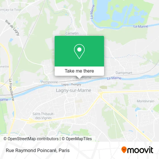 Rue Raymond Poincaré map