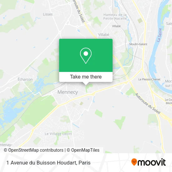 1 Avenue du Buisson Houdart map