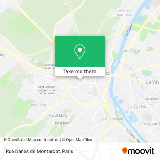 Mapa Rue Danes de Montardat