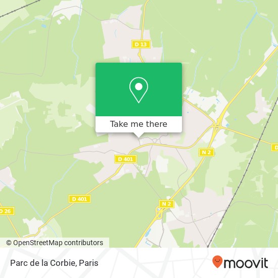 Parc de la Corbie map