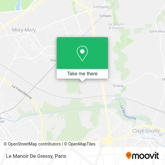 Le Manoir De Gressy map