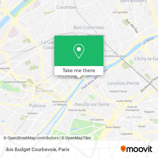 ibis Budget Courbevoie map