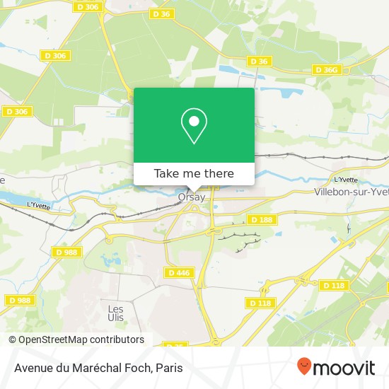 Avenue du Maréchal Foch map