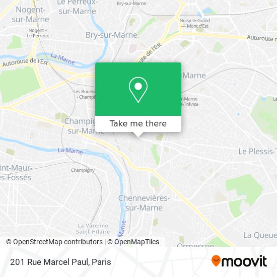 Mapa 201 Rue Marcel Paul