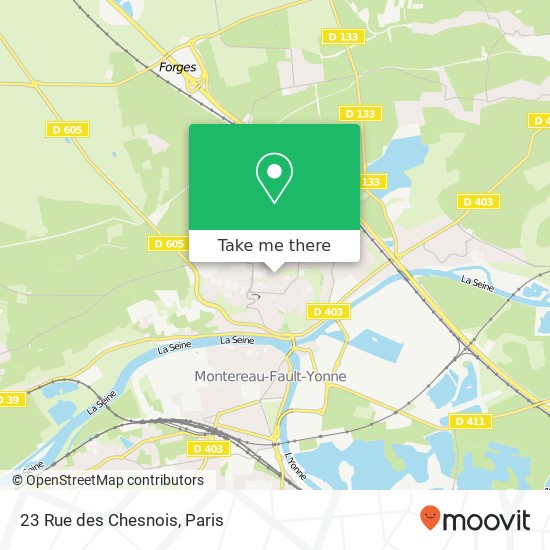 Mapa 23 Rue des Chesnois