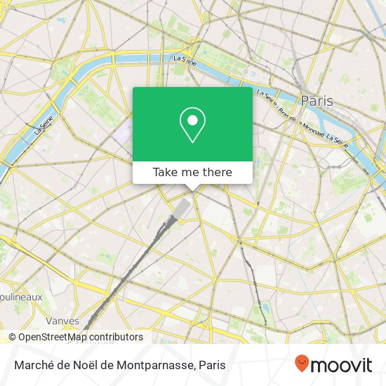 Marché de Noël de Montparnasse map