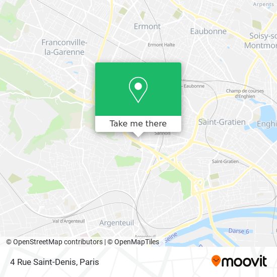 Mapa 4 Rue Saint-Denis