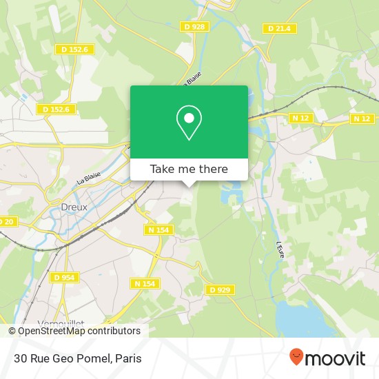 Mapa 30 Rue Geo Pomel