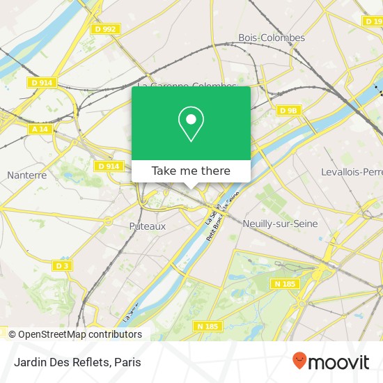 Jardin Des Reflets map