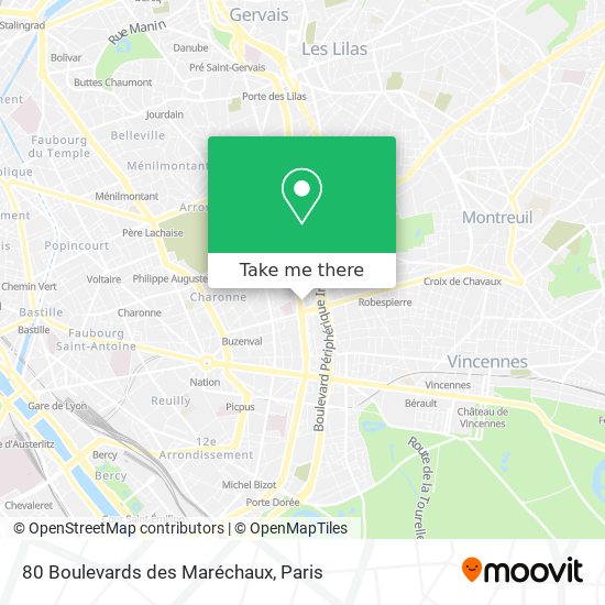 80 Boulevards des Maréchaux map