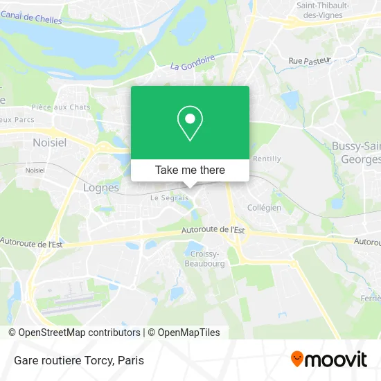 Gare routiere Torcy map