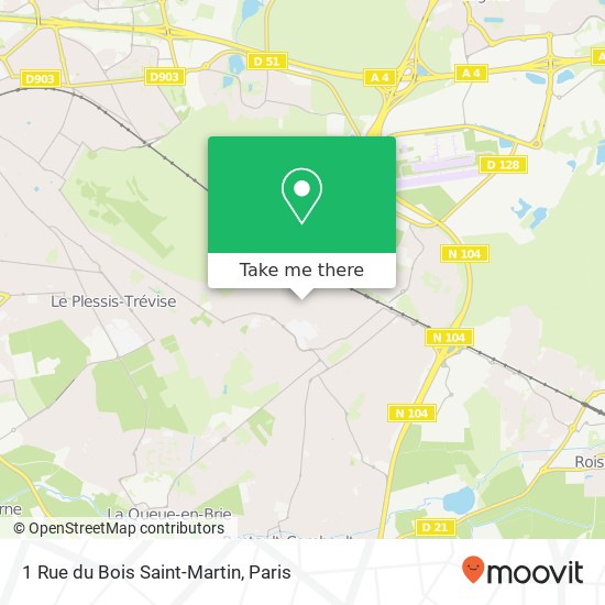 1 Rue du Bois Saint-Martin map