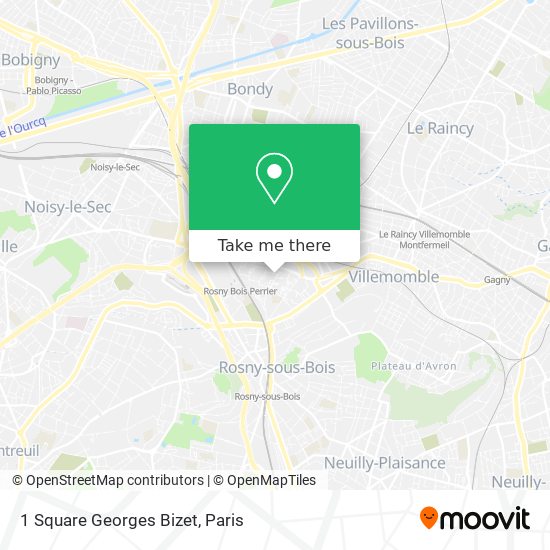 Mapa 1 Square Georges Bizet