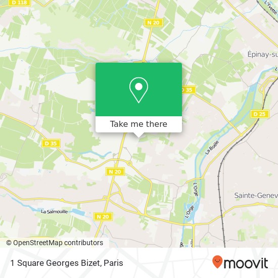 1 Square Georges Bizet map