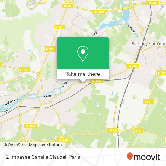 2 Impasse Camille Claudel map