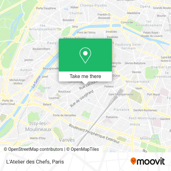 L'Atelier des Chefs map
