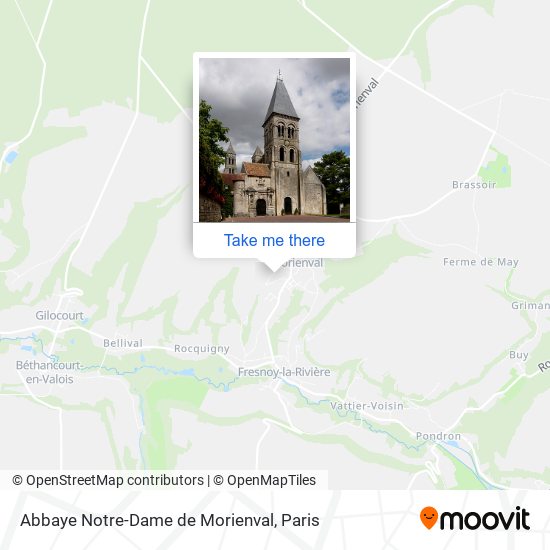 Abbaye Notre-Dame de Morienval map