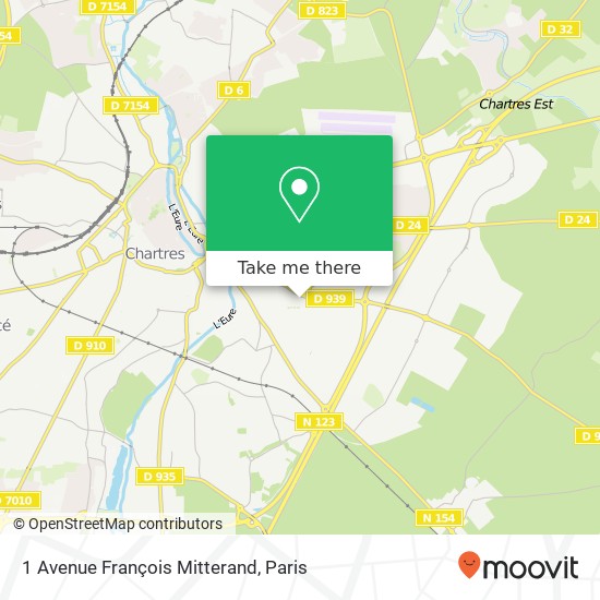 1 Avenue François Mitterand map