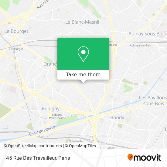 45 Rue Des Travailleur map