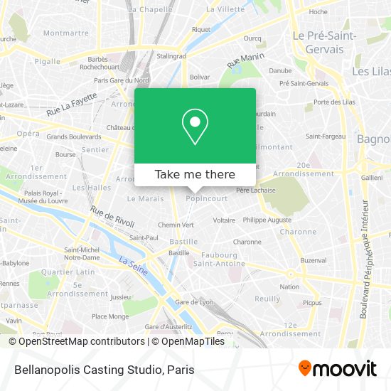 Bellanopolis Casting Studio map