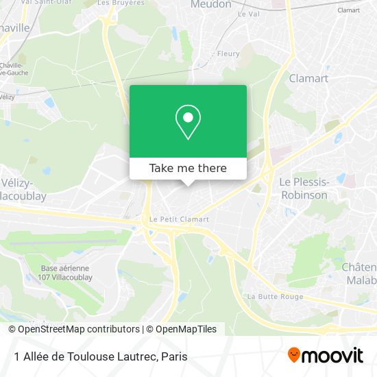 Mapa 1 Allée de Toulouse Lautrec