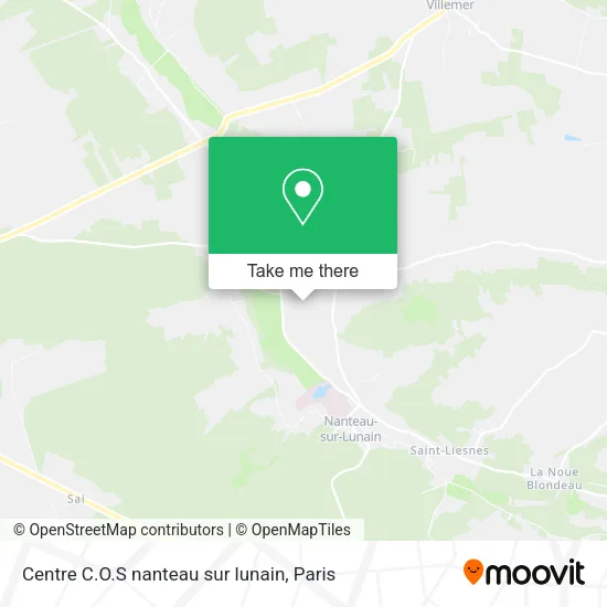 Centre C.O.S nanteau sur lunain map