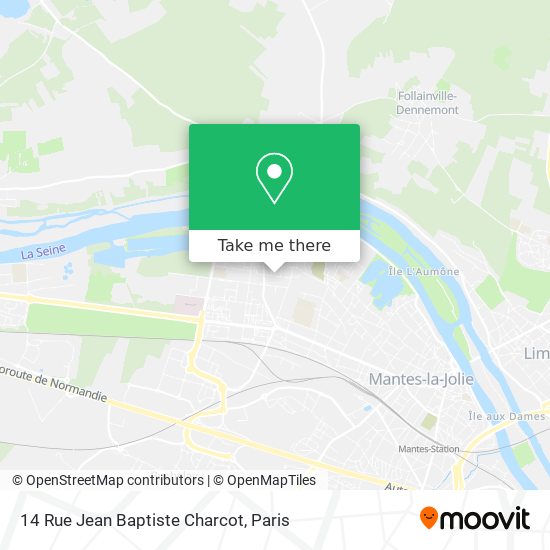 Mapa 14 Rue Jean Baptiste Charcot